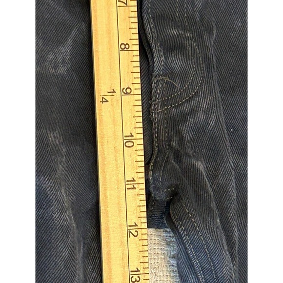 Levis 501 Jeans Mens Size 34 X 34 Black Label Straight Leg Dark Blue 32 X 31 1/2 - Picture 9 of 16
